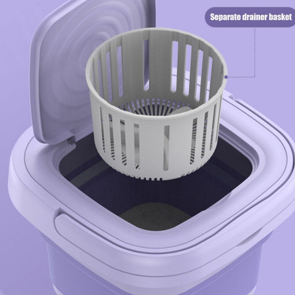Portable Washing Machine Mini Washer Foldable Washer and Spin Dryer Travel