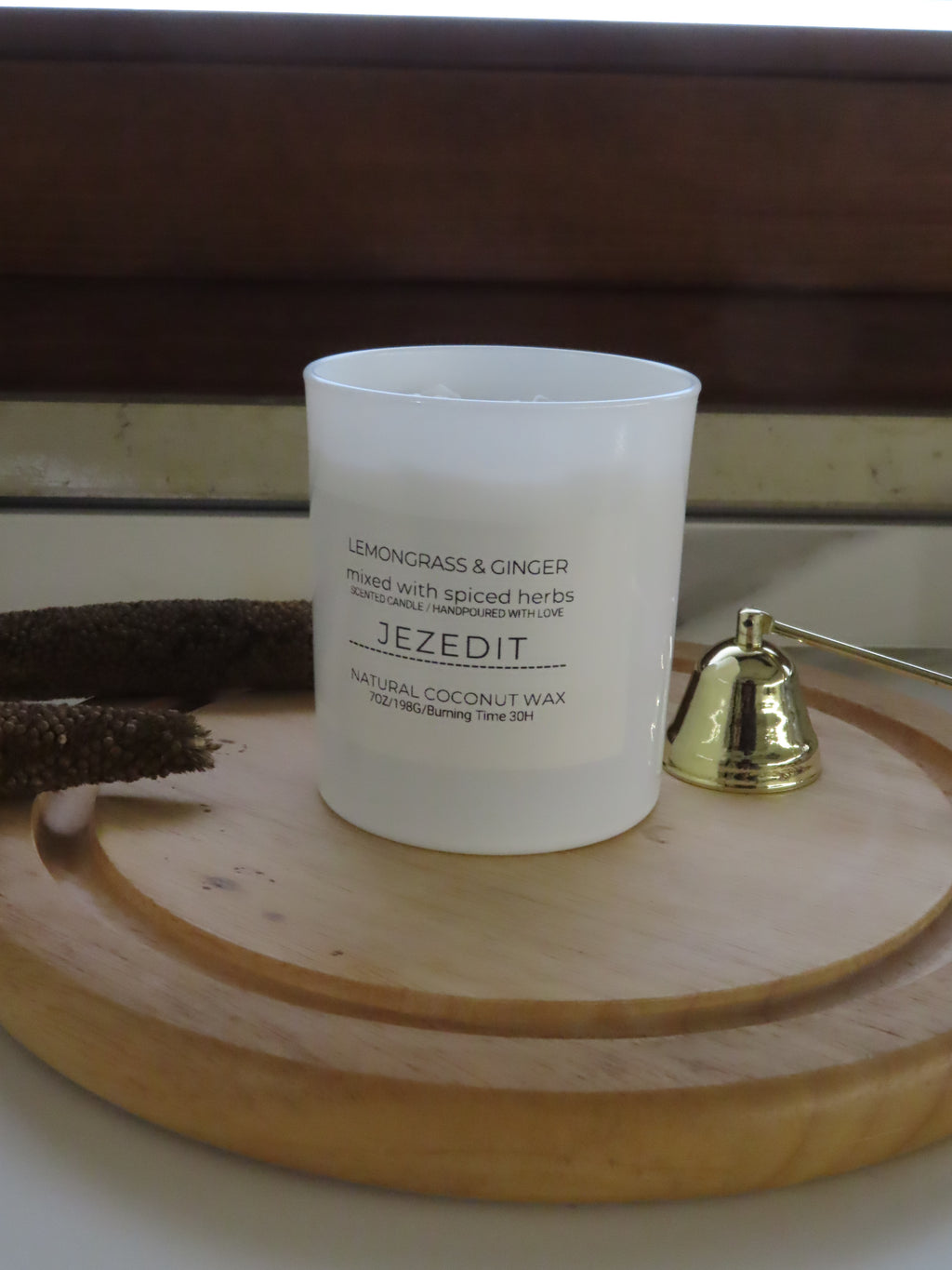 Lemongrass & Ginger Scented Candle