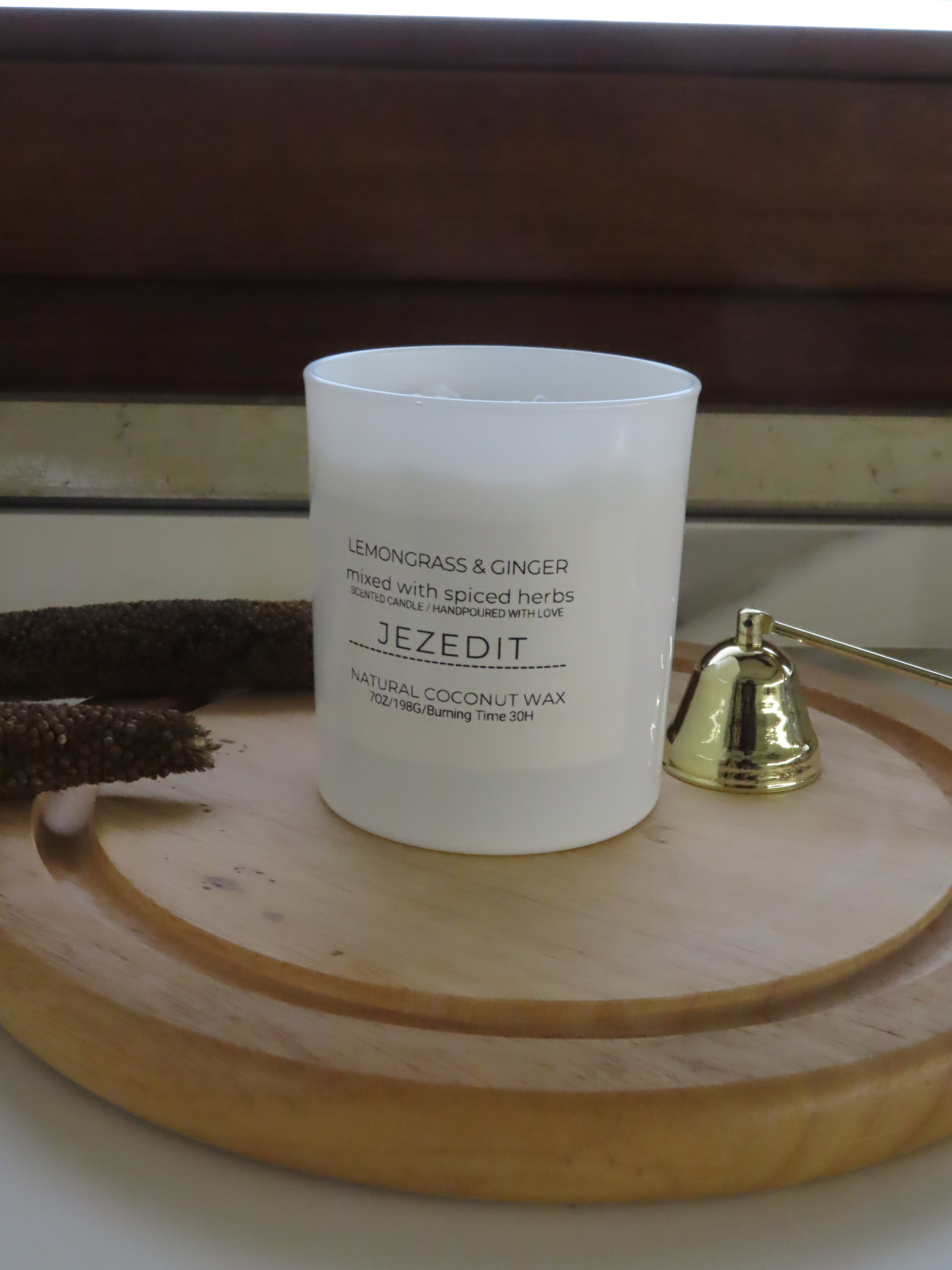 Lemongrass & Ginger Scented Candle