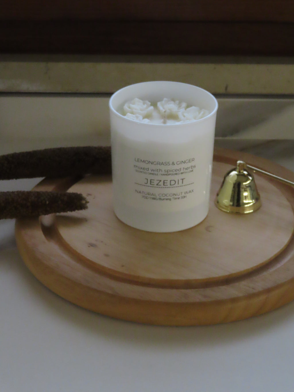 Lemongrass & Ginger Scented Candle