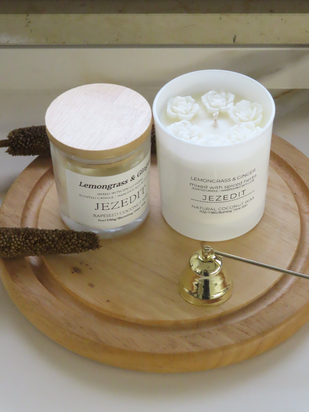 Lemongrass & Ginger Scented Candle