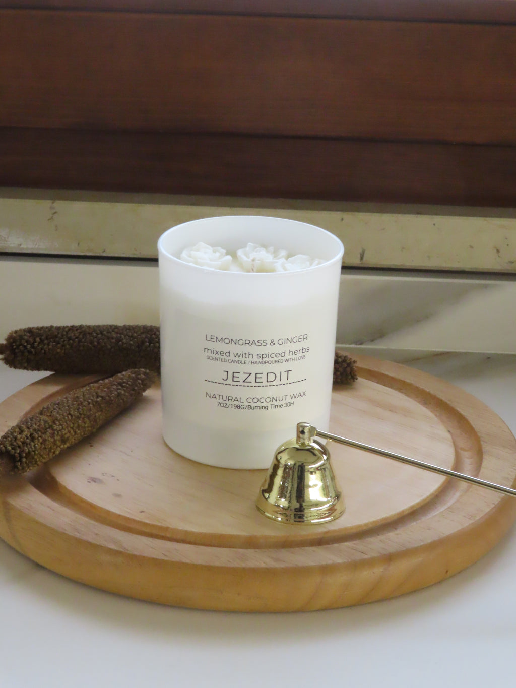 Lemongrass & Ginger Scented Candle