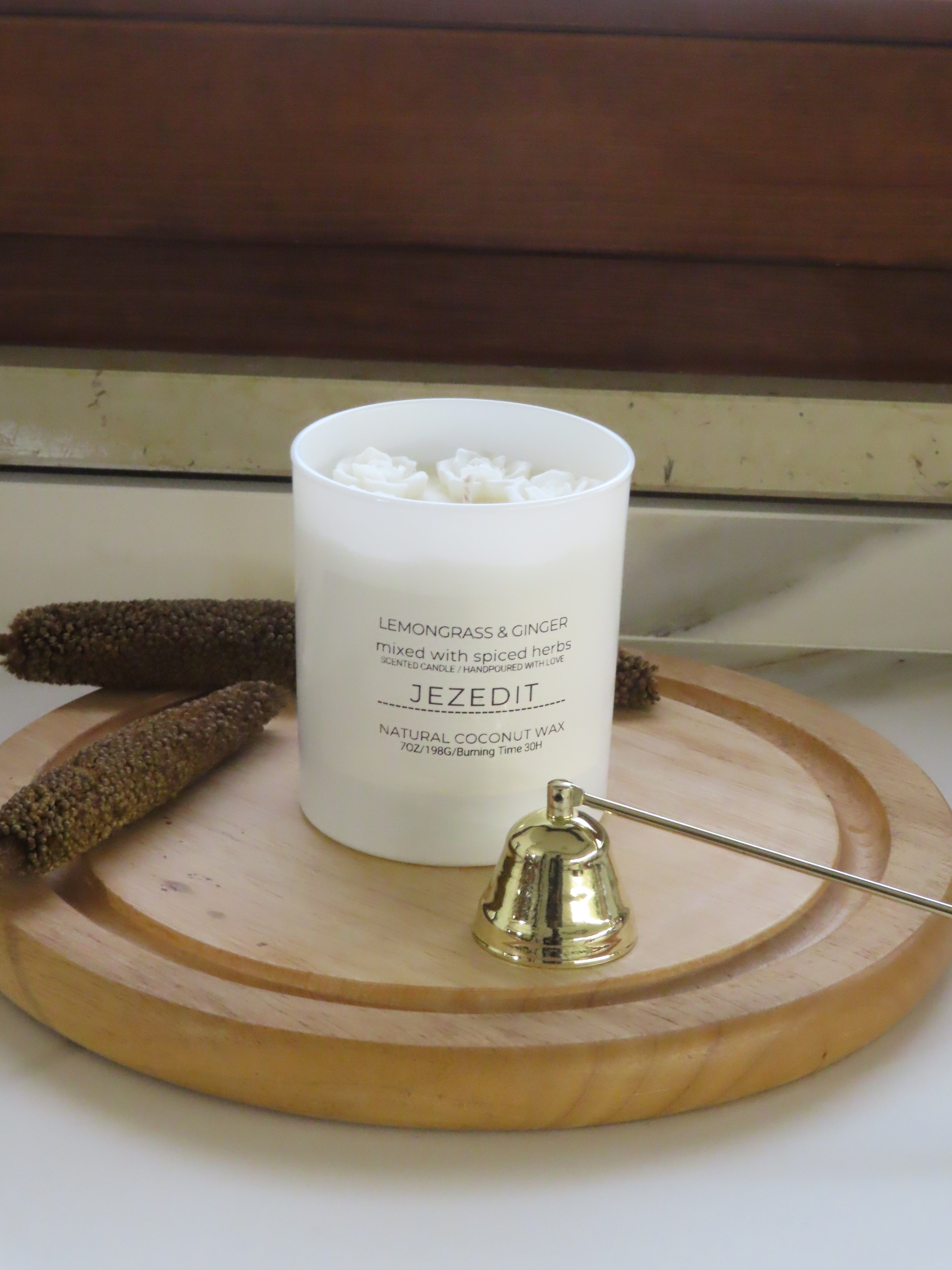 Lemongrass & Ginger Scented Candle