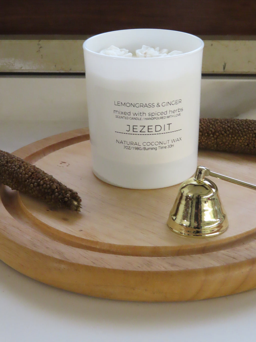 Lemongrass & Ginger Scented Candle