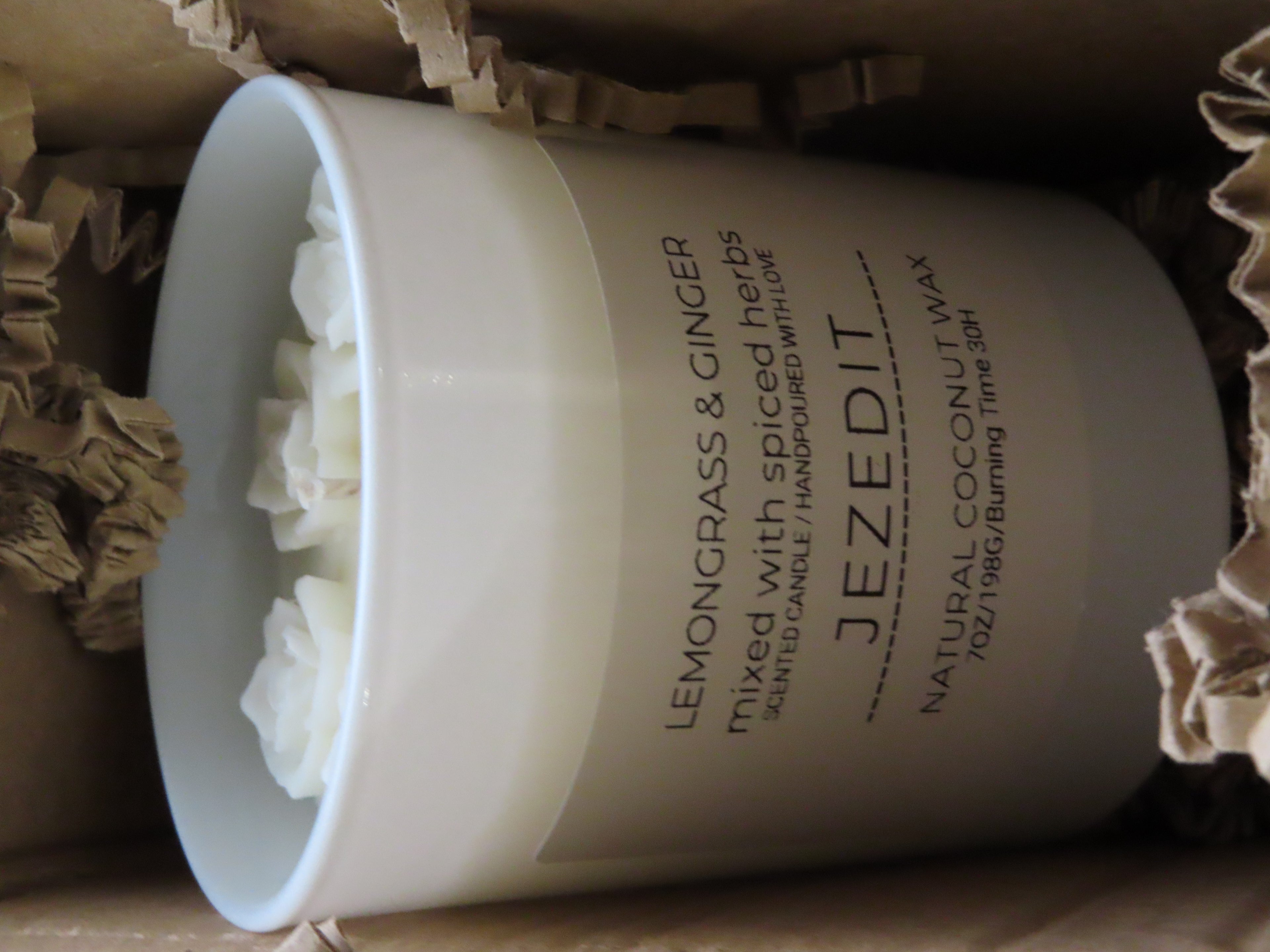 Lemongrass & Ginger Scented Candle