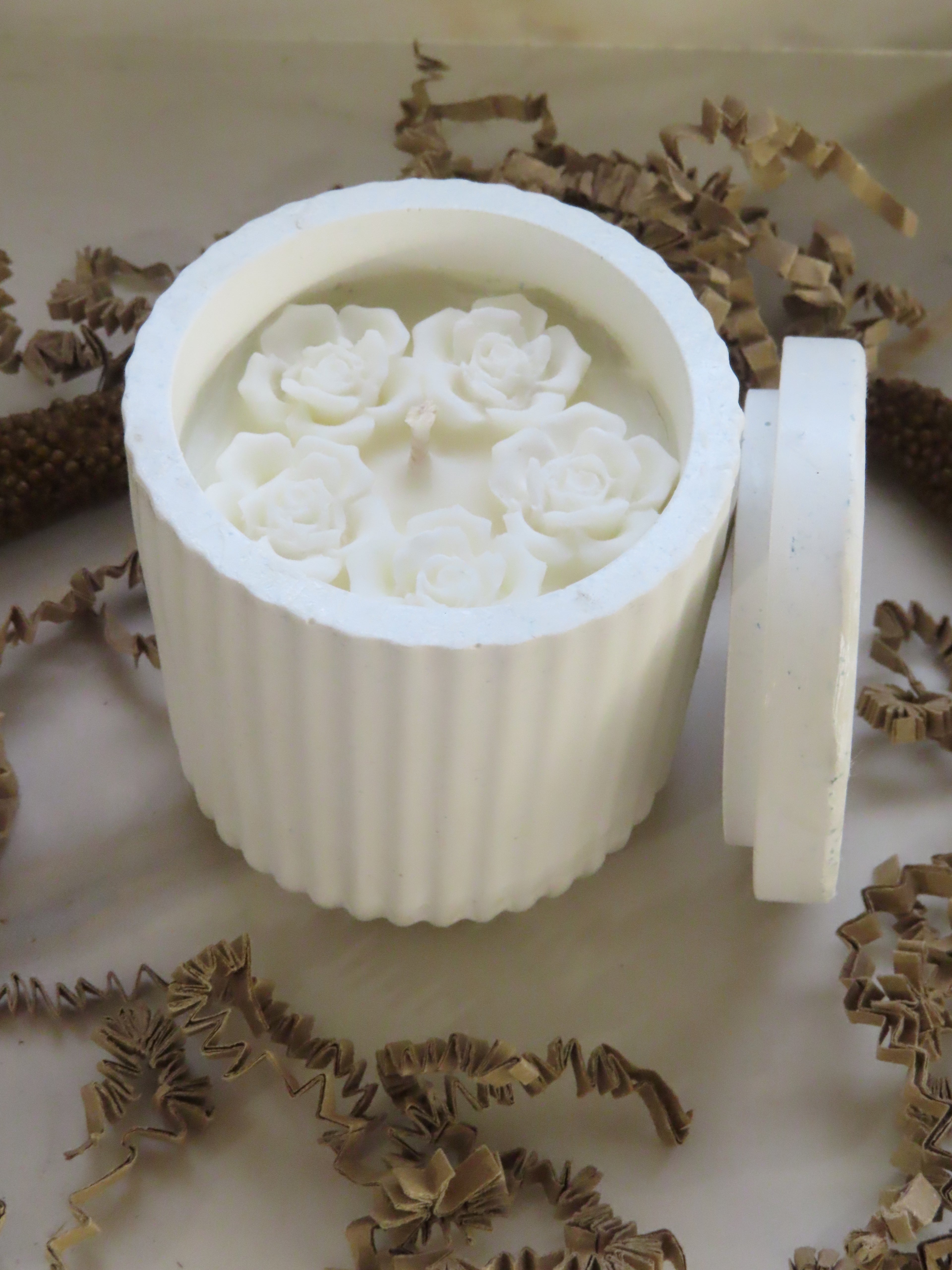 Coconut Scented Candle, Concrete , Luxury Candle, Fall Candle, Home Decor