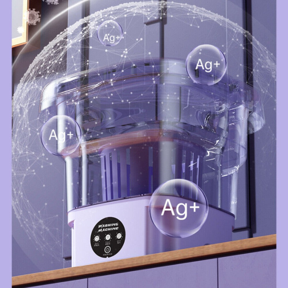 Portable Washing Machine Mini Washer Foldable Washer and Spin Dryer Travel